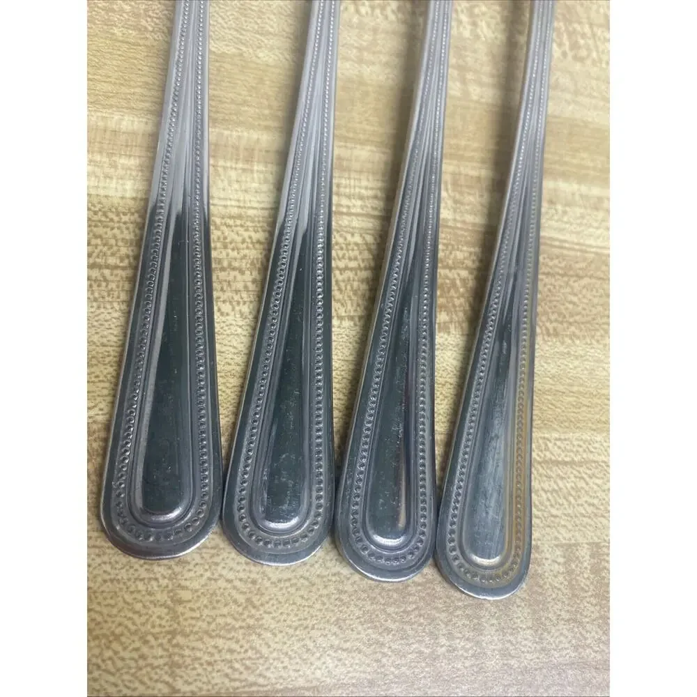 Sysco Winchester Stainless Flatware Ice Tea Spoons Set Of Four (4) 8.5”